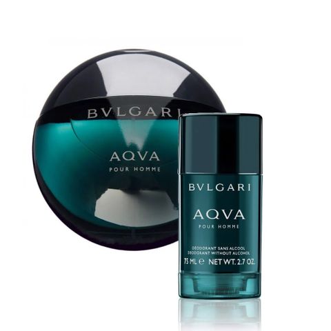 Set Nước Hoa, Lăn Khử Mùi Bvlgari Aqva Pour Homme EDT (EDT 100ml, Deodorant 75ml)