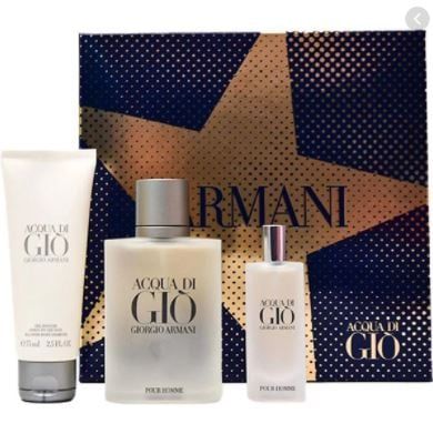 Set Nước hoa Giorgio Armani Acqua Di Gio 3 pcs (EDT 100ml & EDT 15ml & Sữa tắm 75ml)